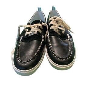 Men’s Diamond Supply Co Yacht Club Boat Shoes Size 9.5 Color Black